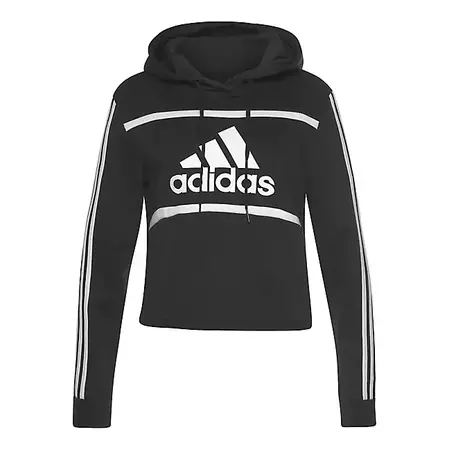 Adidas Essentials Logo Colorblock Fleece Cropped