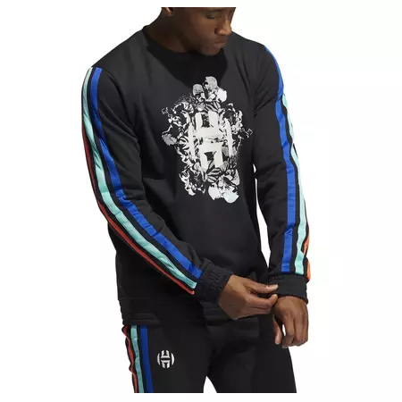 Adidas Harden Fleece Crew "Black"