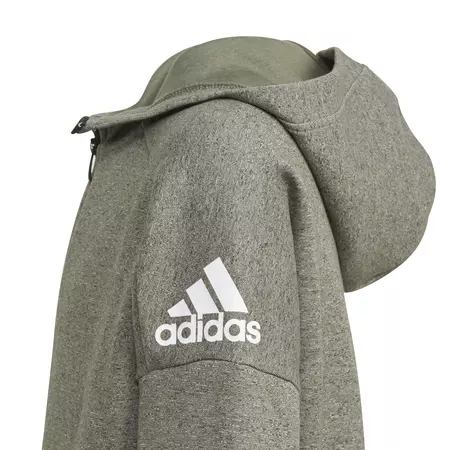 Adidas Junior Stadium FZ Hoodie (stadium htr/base green)