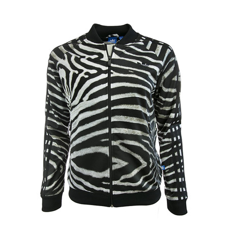 Adidas Original Chaqueta Supergirl Zebra (negro/blanco)