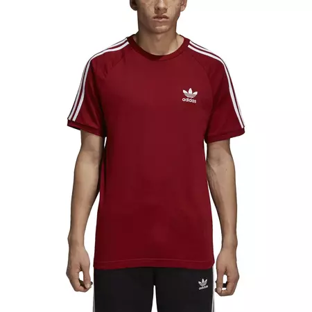 Adidas Originals 3 Stripes T-Shirt (Red)