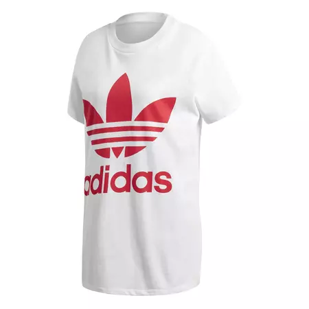 Adidas Originals Big Trefoil Oversize Tee W (white/Red)