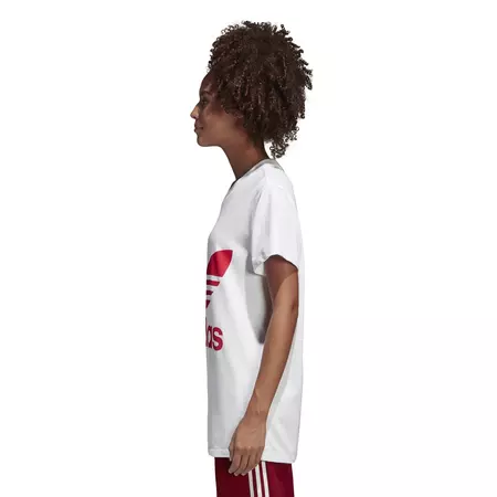 Adidas Originals Big Trefoil Oversize Tee W (white/Red)