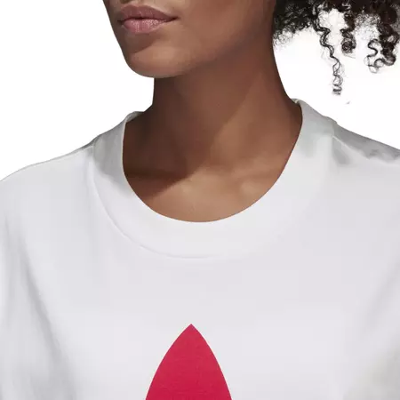 Adidas Originals Big Trefoil Oversize Tee W (white/Red)