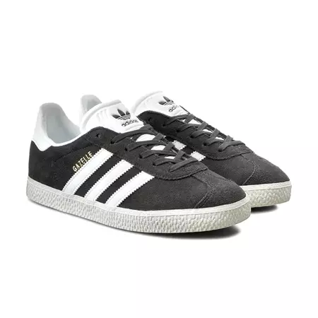 Adidas Originals Gazelle J (dark grey/white/gold metallic)