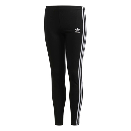 Adidas Originals Junior 3 Stripes Leggings (Black)