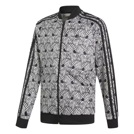Adidas Originals Junior Girl Superstar Track Top "Zebra Stripes"
