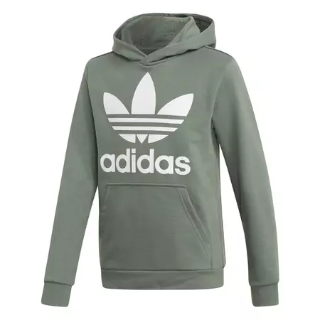 Adidas Originals Junior Trefoil Hoodie (Trace Green/White)