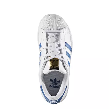 Adidas Originals Superstar Foundation Junior (blanc/bleu/or)