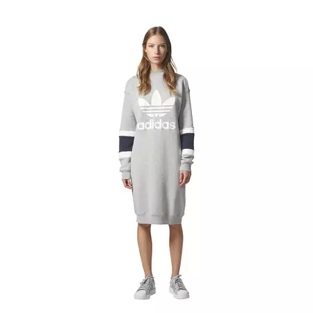 Adidas Originals Trefoil Crew Dress Medium Grey