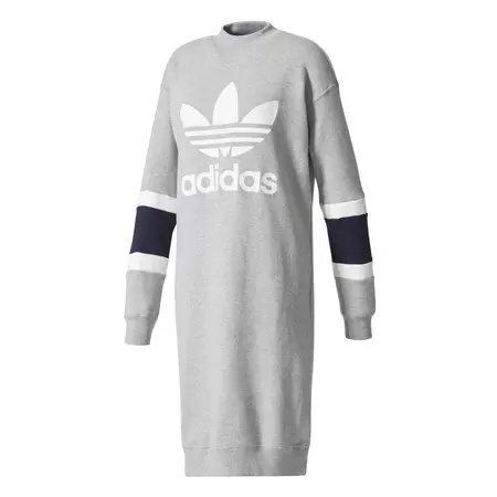 Adidas Originals Trefoil Crew Dress Medium Grey