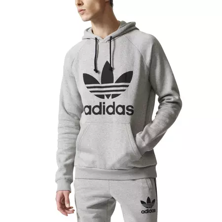 Adidas Originals Trefoil Hoody (medium grey heather)