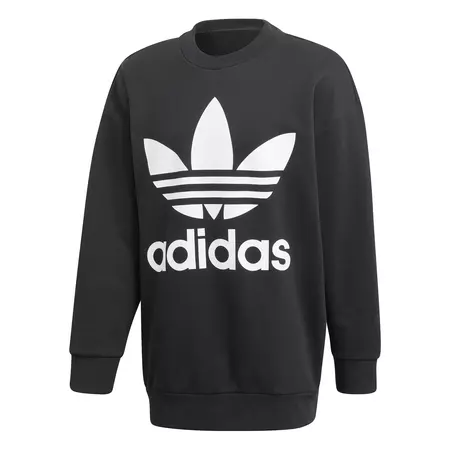 Adidas Originals Trefoil Oversized Crew Black