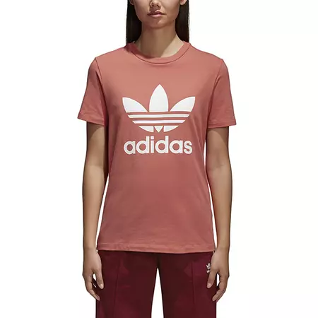 Adidas Originals Trefoil Tee W (Trace/Scarlet)
