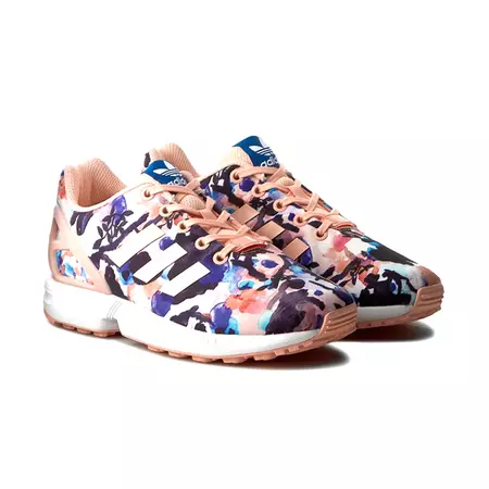 Adidas Originals ZX Flux J "Haru" (Coral/Footwear White)