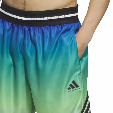 Adidas Short Basket Crazylite AOP 2 "Lime Burst/Pure Teal"
