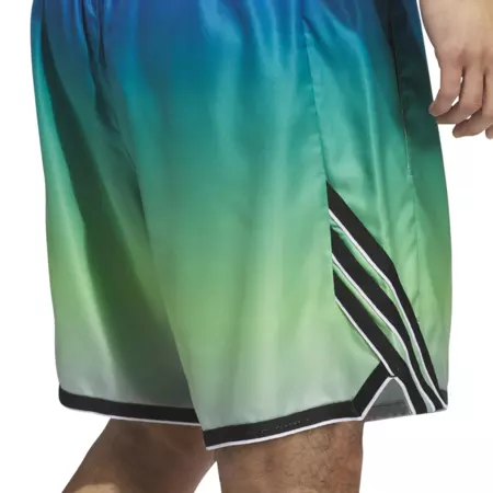 Adidas Short Basket Crazylite AOP 2 "Lime Burst/Pure Teal"