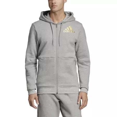 Adidas Sport ID Full-Zip Hoodie (Mgrey)