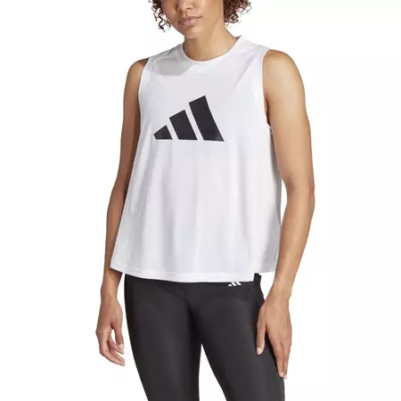 Adidas Train Essentials Big Performance Logo Wmns Tank "White"