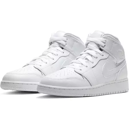 Air Jordan 1 Mid (GS) "Maxi White"