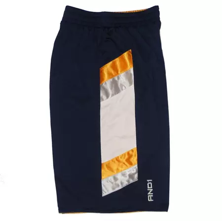 And 1 Short Basket Reversible Bynum  (Navy/yellow/white)