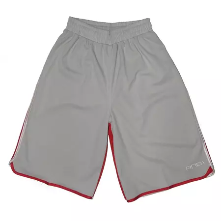 And 1 Short Bent (grey/red)