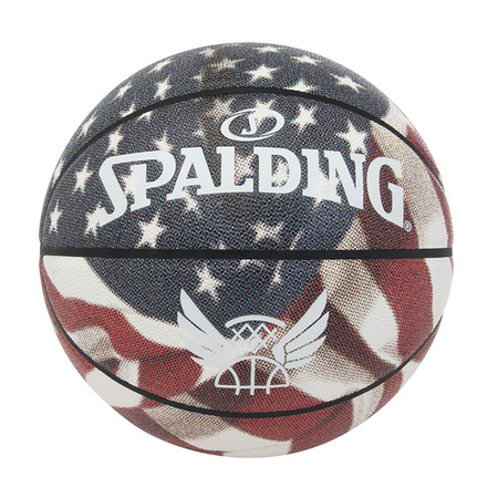 Spalding Trend Stars Stripes Sz5 Rubber Basketball