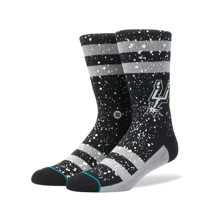 Stance NBA Hardwood Overspray Spurs Socks