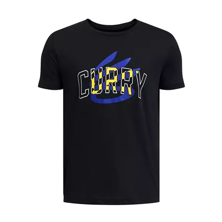 Camiseta Curry Logo Jr. "Black Royal"