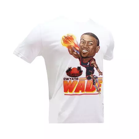 Camiseta Jordan DWade Image Banner (100/blanco/rojo)