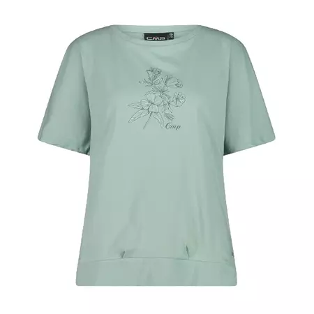 Campagnolo Printed T-shirt with Wide Neckline "Jade"
