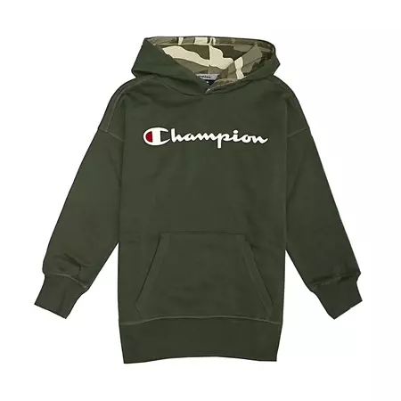 Champion Athletic Kids Classic Logo Hooded (Forest Green)