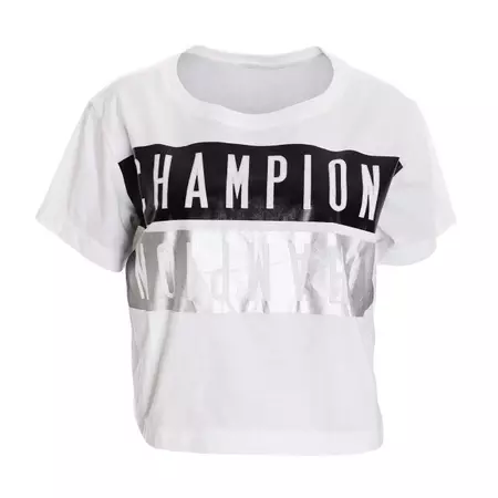 Champion Authentic CustomFit Cropped T-Shirt Women´s (White)