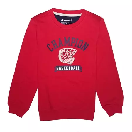 Champion Crewneck Atlhetic Sweatshirt  BB Logo (rouge)
