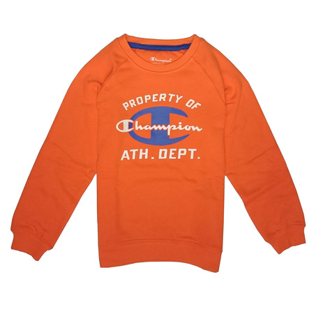 Champion Crewneck Atlhetic Sweatshirt Logo Kids (orange/blanc/royal)