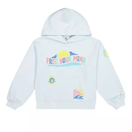 Champion Girls Hooded Sweatshirt "Sky Blue"