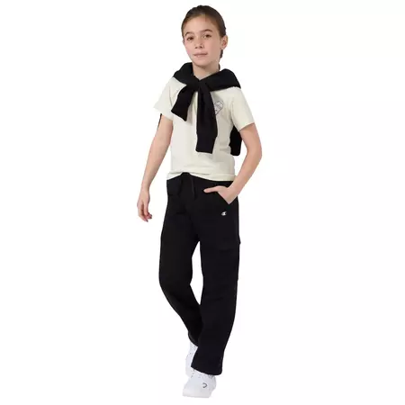 Champion Girls Icons Cargo Straight Hem Pants Comfort Fit "Black"