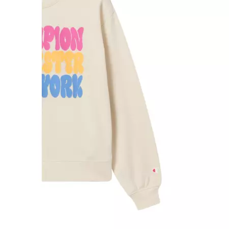 Champion Girls' Tracksuits Fleece Sweatsuit with Graphic "Cream"