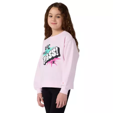 Champion Girls' Tracksuits Fleece Sweatsuit with Graphic "Pink"