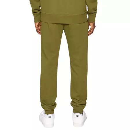 Champion Icon Pocket Zip Rib Cuff Fleece Slim Fit Pants "Green"
