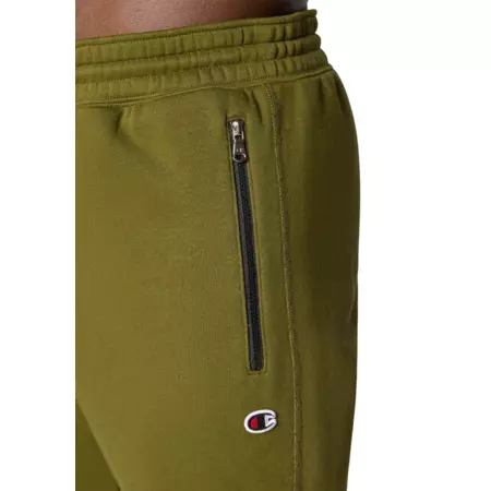 Champion Icon Pocket Zip Rib Cuff Fleece Slim Fit Pants "Green"
