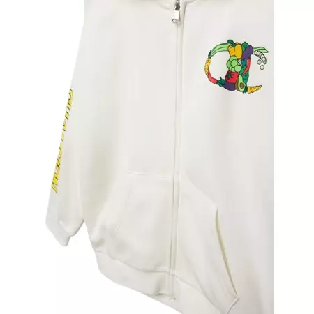 Champion Kids Fleece Full Zip Hoodie "White"