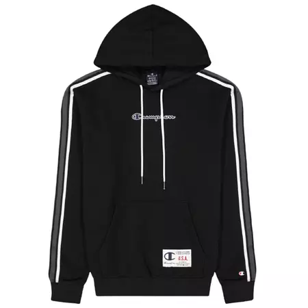 Champion Legacy Basketball Contrast Details Fleece Hoodie "Black"