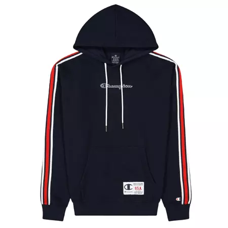Champion Legacy Basketball Contrast Details Fleece Hoodie "Navy"