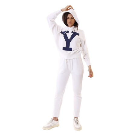 Champion Legacy College Reverse Weave Yale Hoodie "White"