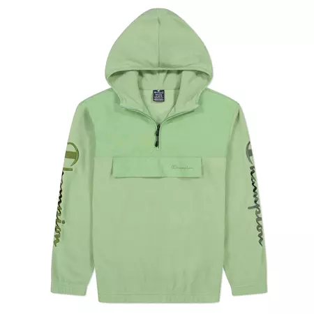 Champion Legacy Outdoor Polar Hooded Half Zip "Forest Green"