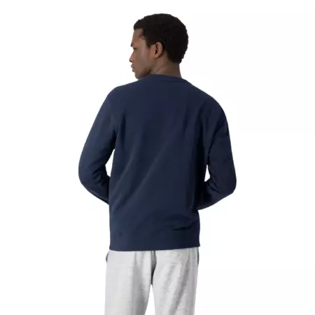 Champion Legacy Small Script Terry Cotton Sweatshirt "Navy"