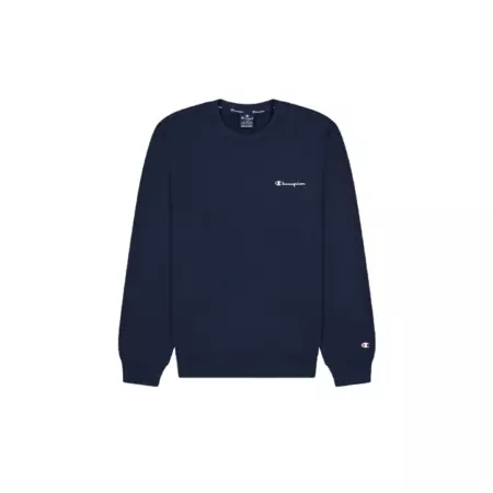 Champion Legacy Small Script Terry Cotton Sweatshirt "Navy"