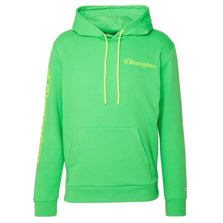 Champion Legacy Spray Neon Hooded Sweatshirt "Lime Green Flour"