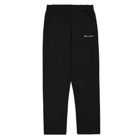 Champion Logo Straight Leg Fleece Joggers "Black"